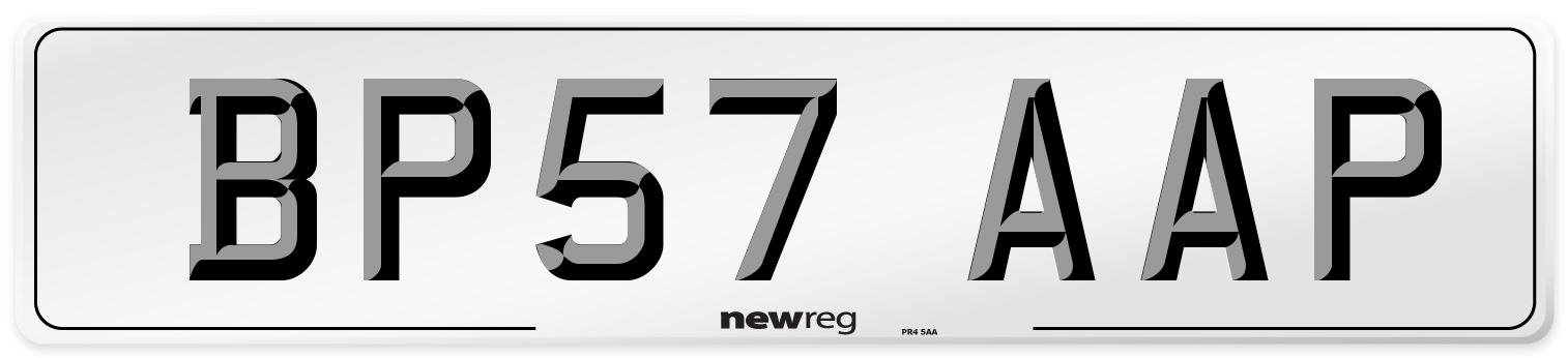 BP57 AAP Number Plate from New Reg